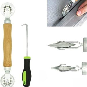 Screen Repair Kit -Screen Roller Tool with Bearing Screen Spline Remover Hook