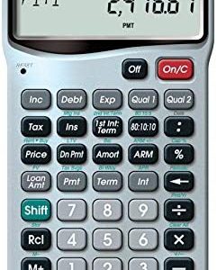 Calculated Industries 3415 Qualifier Plus IIIx Advanced Real Estate Mortgage Finance Calculator | Simple Operation | Buyer Pre-Qualifying | Solves Payments, Amortization, ARMs, Combos, FHA, VA, More