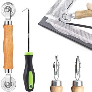 King&Charles Screen Tool, Screen Roller Tool with Bearing - Spline Tool, Screen Repair Tool Spline Roller for Installing Door Screen Window