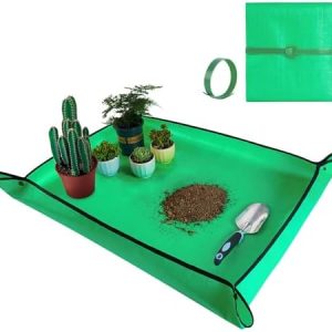 Large Repotting Mat for Plant Transplanting and Mess Control 39.5"x 31.5" Thickened Waterproof Potting Tray Succulent Potting Mat Portable Gardening Mat Plant Gifts for Women Men