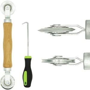 Screen Repair Kit -Screen Roller Tool with Bearing Screen Spline Remover Hook Screen Repair Tool for Installing Door Screen Window…